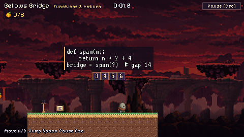In-game view of The span bridge in Bellows Bridge