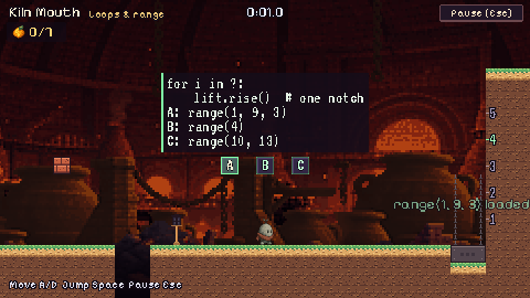 In-game view of The loop lift in Kiln Mouth